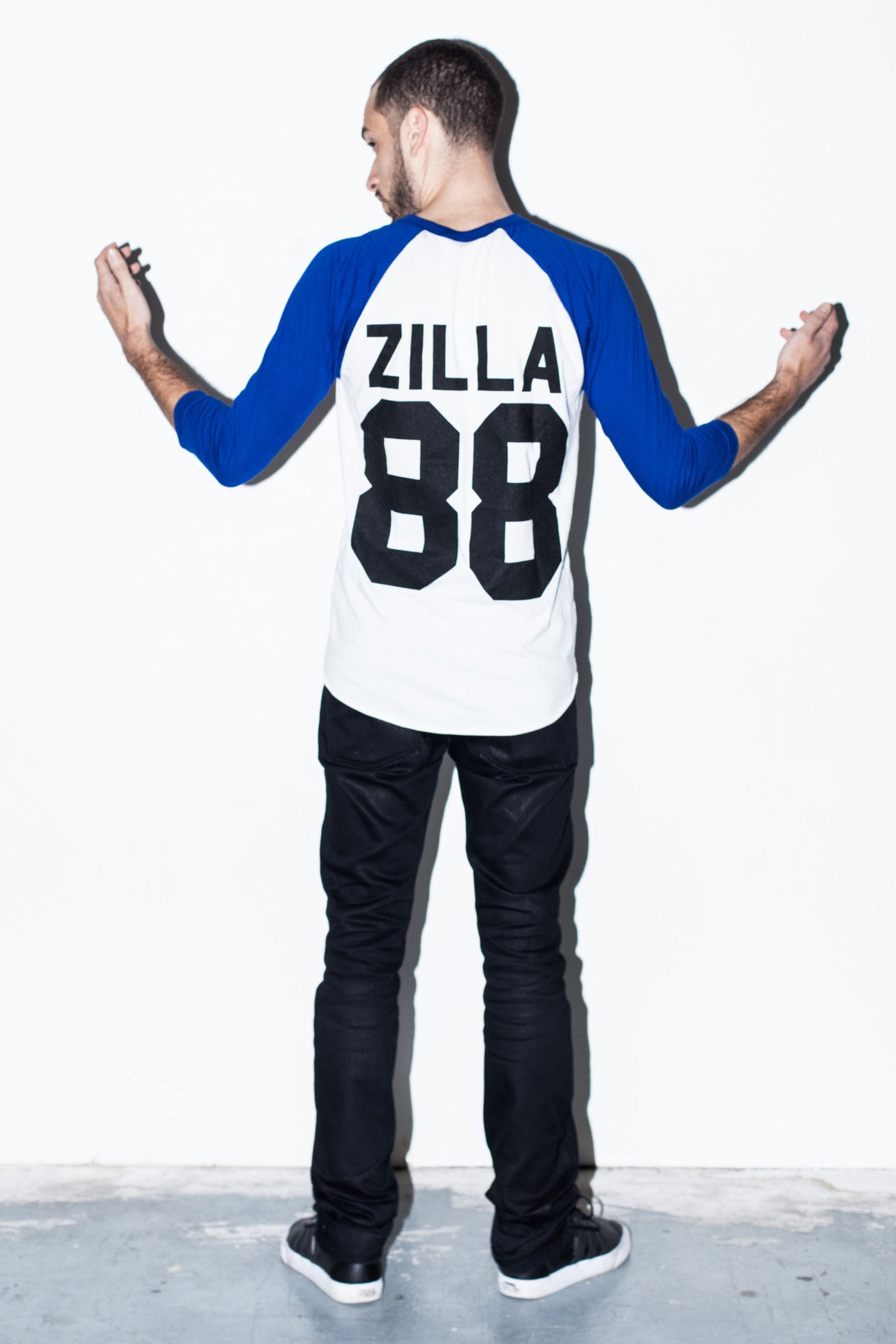 Zilla Baseball Tee (Blue)